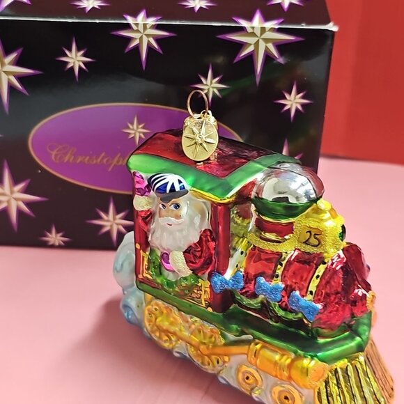 Lot (4) Christopher RADKO Glass Christmas Ornament - Santa, Bear, Penguin - Picture 11 of 11